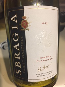 Sbragia Home Ranch Chardonnay Chardonnay 2013